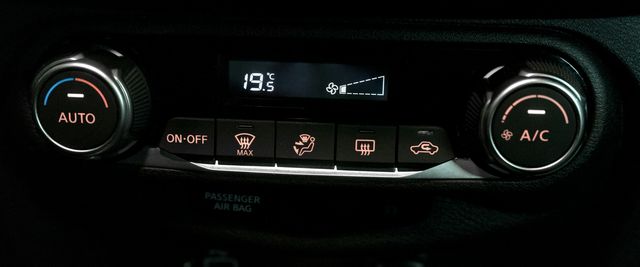 Het bedieningspaneel van de airco